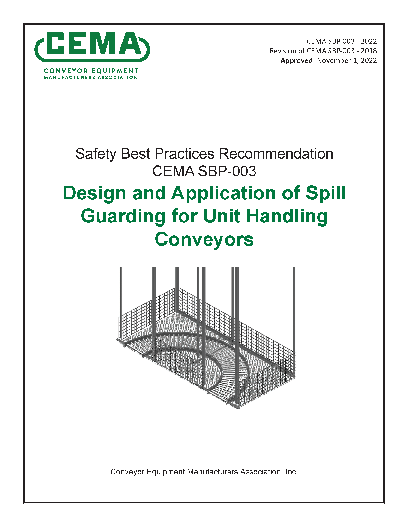 CEMA Safety Committee, PDF, SBP 003 Design/Application of Spill