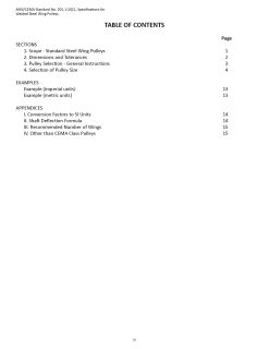 ANSI/CEMA Standard 501.1-2021 - Table of Contents