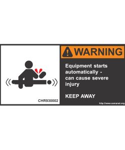 CEMA Safety Label CHR930002