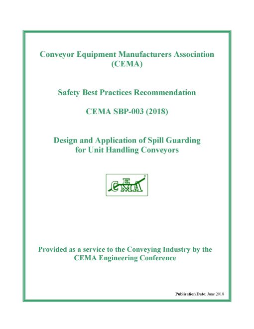 cover page of CEMA Spill Guarding Safety Best Practice guide