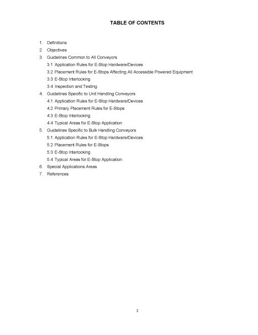 table of contents SBP002