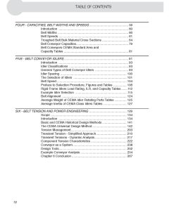 CEMA Belt Book Table of Contents page 2