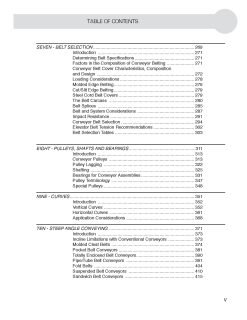 CEMA Belt Book Table of Contents page 3