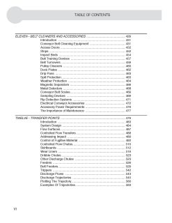 CEMA Belt Book Table of Contents page 4