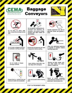 Baggage Conveyor Safety Poster